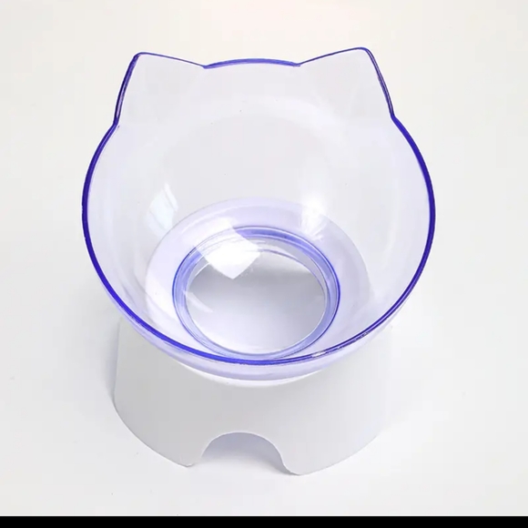 5/$25 cat face shaped elevated Pet bowl, brand new comes apart for easy cleaning - Picture 2 of 9